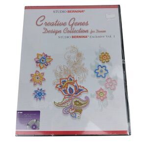 Studio Bernina Creative Genes CD Floral Collection  #1 For Denim 2006 New
